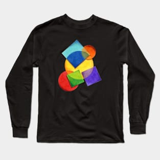 Candy Rainbow Geometric Long Sleeve T-Shirt